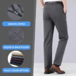 High Stretch Men's Classic Pants - Image 4