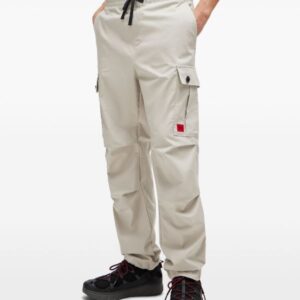 Regular-fit cargo trousers in ripstop cotton